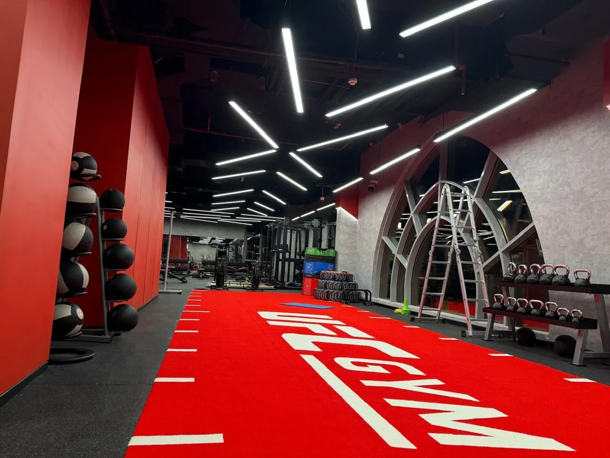 UFC Gym MBZ — Feature Wall & Column Cladding project photograph
